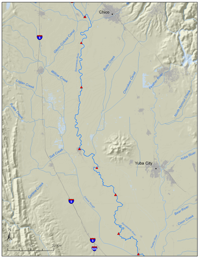 Middle Sacramento River Map